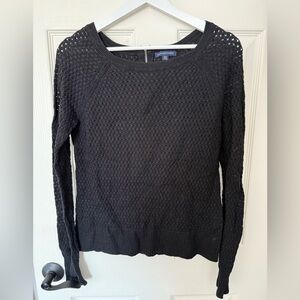 American Eagle Outfitters Black Textured Sweater